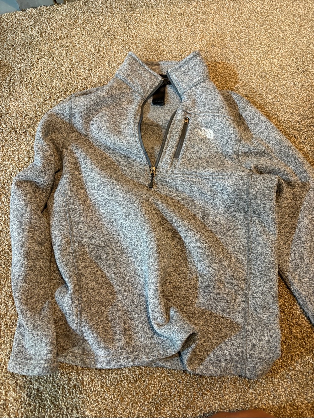 Gray Quarter-Zip Pullover